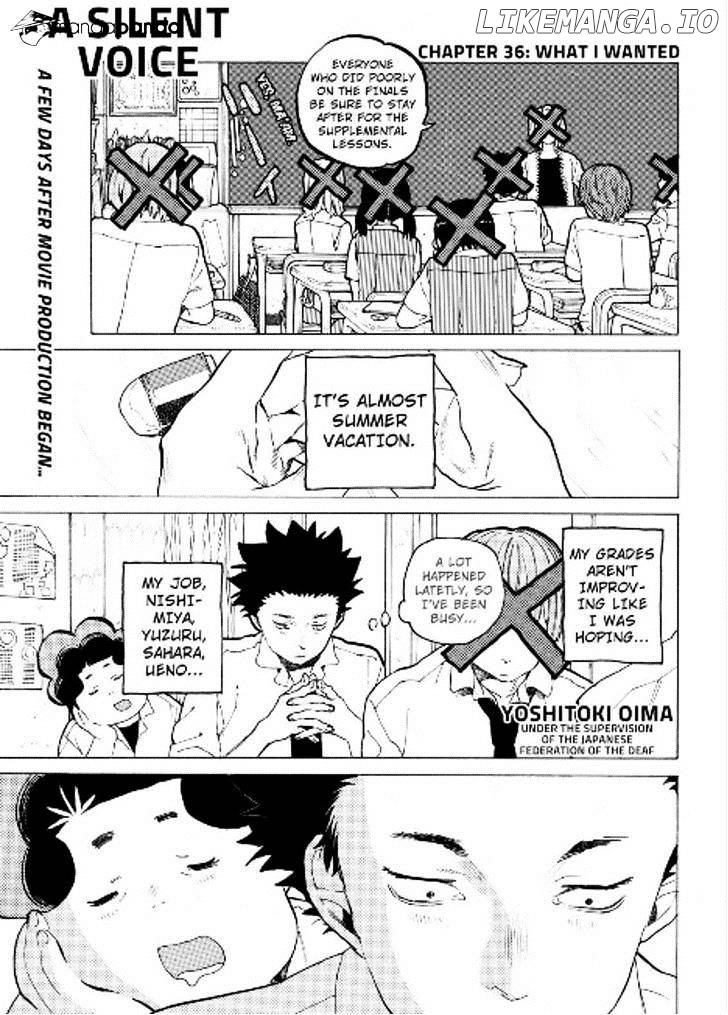 A Silent Voice, Chapter 36 image 01